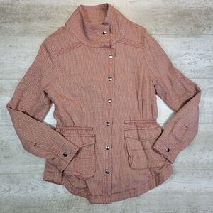 Adventura Orange Zip-Up Jacket 100% Organic Cotton